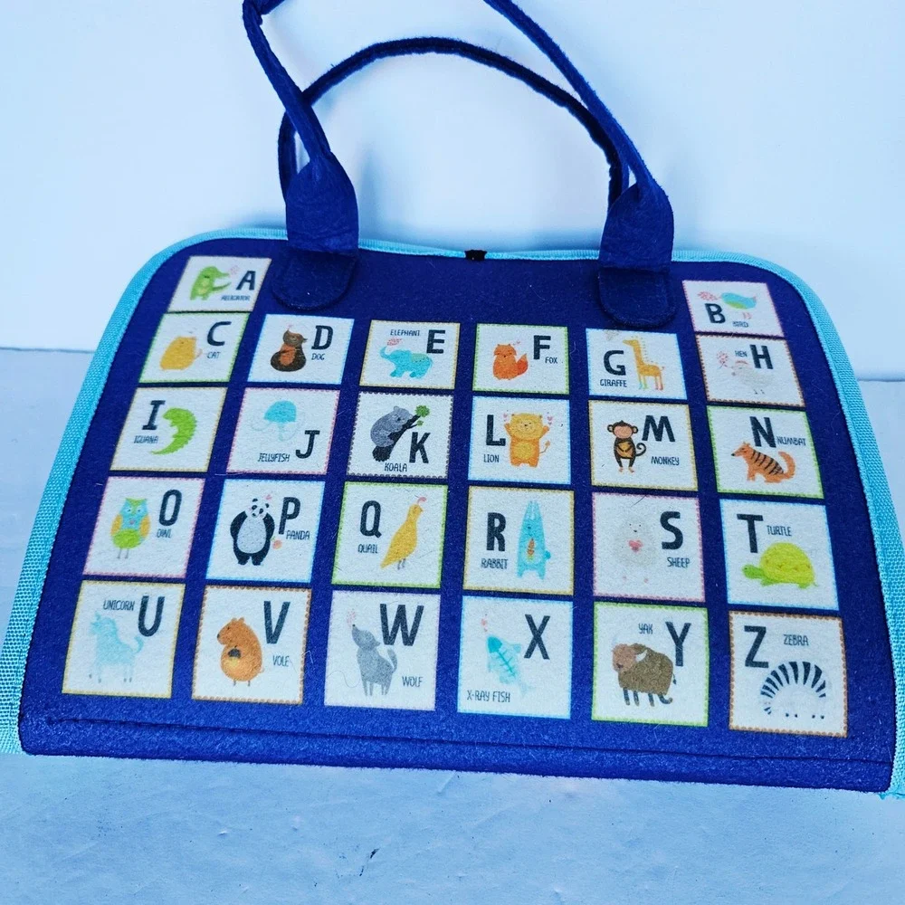 Toddler Esjay Busy Board Sensory Montessori Learning Toy Dinosaur Travel Bag